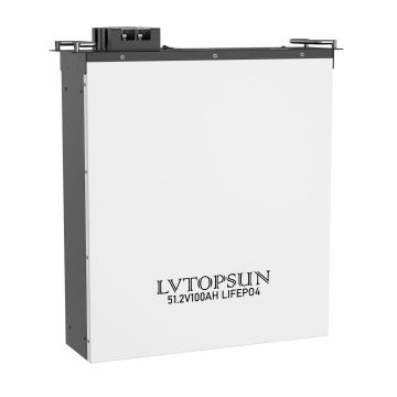 5.12kWh LiFePO4 Rack/Wall Battery TOPSUN 51.2V 100Ah  6000 Cycles WiFi Bluetooth
