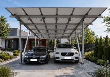 CARPORT Construction Set 2 cars 18 panels 2278х1134mm  Full Waterproof