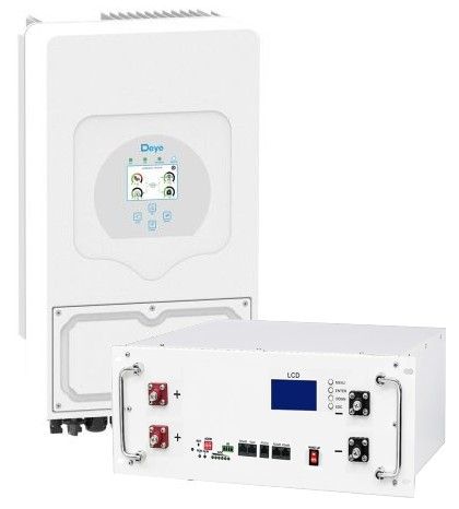 10kW Соларна Система = Хибриден Инвертор SUN-10K-SG02LP1-EU-AM3 + 2 бр. 5.12kWh Батерия LiFePO4 100Ah 6000 cycle