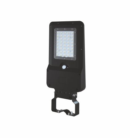 LED Соларна Улична Лампа 15W 1600lm 4000K 39.96Wh черна OMU Lighting