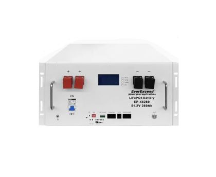 16.08 kWh LiFePO4 SOLAR BATTERY EverExceed LCD Touch 51.2V 314Ah 6000 Cycles Fire Protection