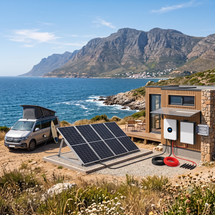 Mobile 4kW Solar Power System for Villa or Camper