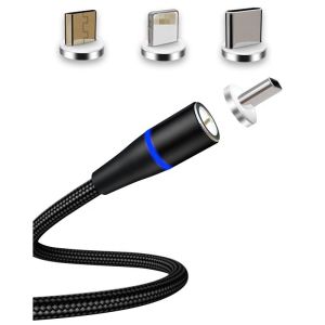 USB кабел за зареждане на мобилни телефони и аксесоари магнитен 3 в 1 SKU 9516 OPTONICA