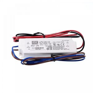 Mean Well LED Power Supply 20W 12V IP67