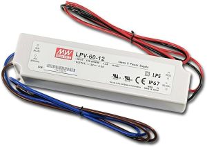 Mean Well LED Захранващ Блок 60W 12V IP67 3 г. Гаранция LPV-60-12