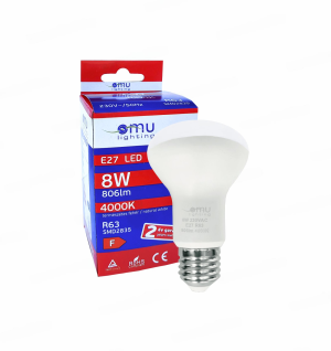 LED Крушка E27 R63 Спот 8W 806lm 4000K OMU Lighting