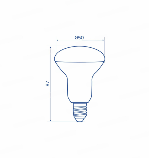 LED Крушка E27 R50 Спот 5W 470lm 3000K OMU Lighting