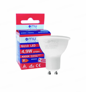 LED Спот Крушка GU10 4.9W 470lm 4000K OMU Lighting