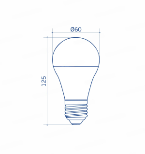 LED Крушка E27 A60 12W 1440lm 3000K 3 Години Гаранция OMU Lighting