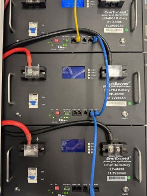 102.4kWh LiFePO4 SOLAR BATTERY EverExceed 51.2V 2000Ah 6000 Cycles