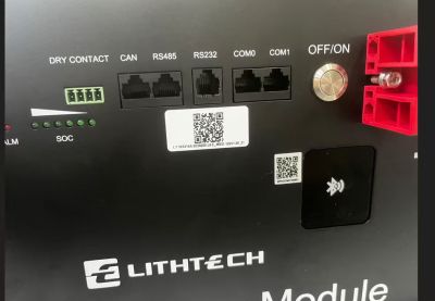 Батеря за соларна система 16.08kWh LiFePO4 Lithtech 51.2V 314Ah 8000 Cycles WiFi Bluetooth