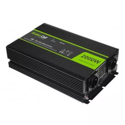 Green Cell Инвертор 24V към 230V 2000W/4000W Чиста синусоида - EAN: 5903317228363 - PGR-048