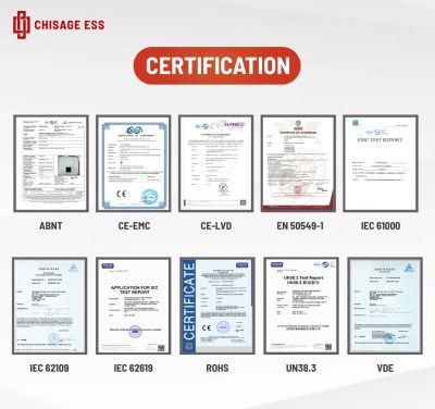 16.08kWh LiFePO4 Wall/Floor BATTERY CHISAGE 51.2V 320Ah EVE Cells CN BMS 6000 Cycles 