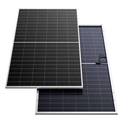 700Wp Фотоволтаичен Панел DAH Solar 2384x1303x33mm Tier1 Двулицев Двойно Стъкло 3 Bypass Diodes Сива рамка
