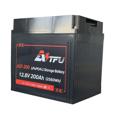2 x 12.8V 200Ah 2560Wh LiFePO4 Батерия AST с Bluetooth и Подгряване