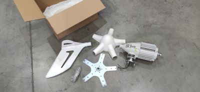 2kW 48V Алуминиева Вятърна Турбина IstaBreeze 5 Карбонови Перки 225см Диаметър
