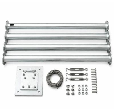 4m Mast Tower & Accessories for Wind Generators IstaBreeze for 40kg Load 3 Steel Ropes
